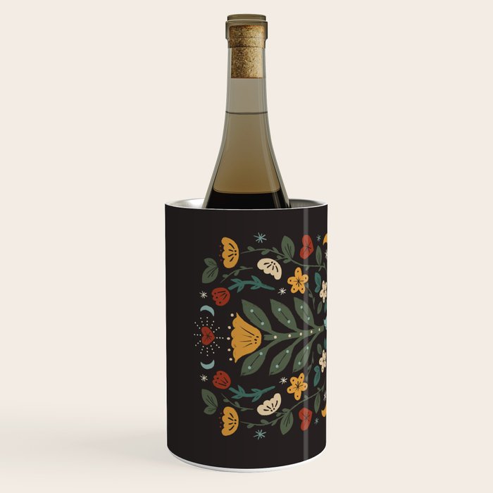 Folk Floral | Fall Colors Wine Chiller Gallery Image 2