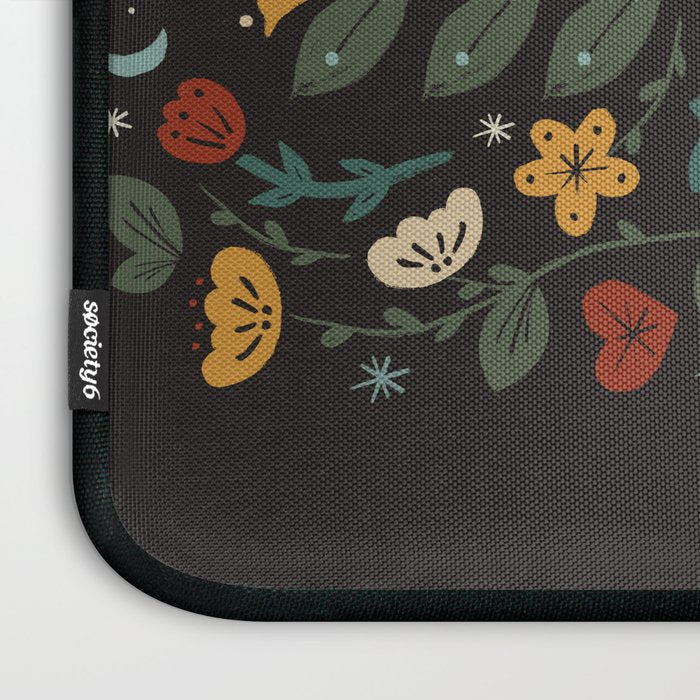 Folk Floral | Fall Colors Laptop Sleeve Gallery Image 3