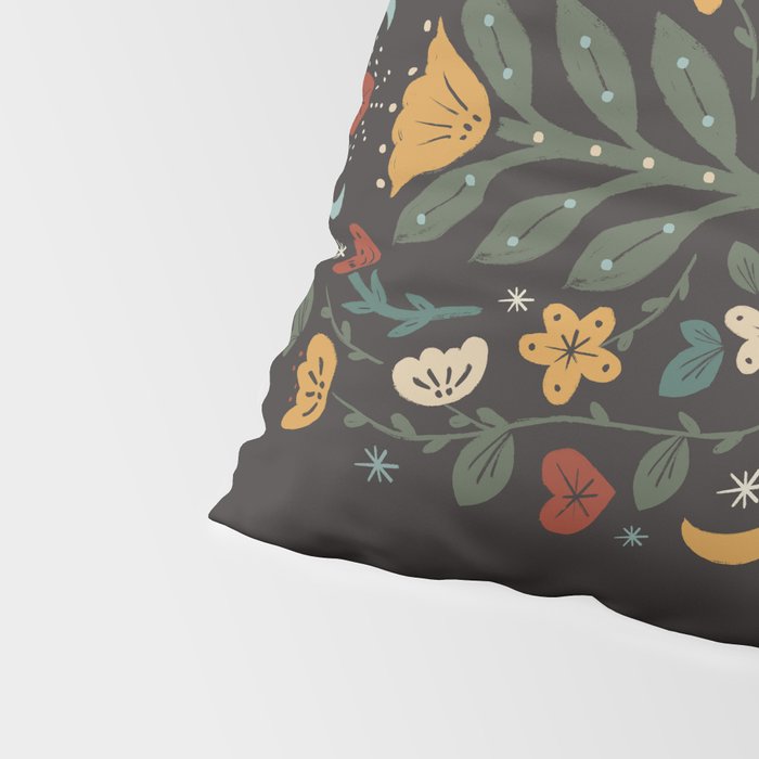 Folk Floral | Fall Colors Pillow Sham Gallery Image 4