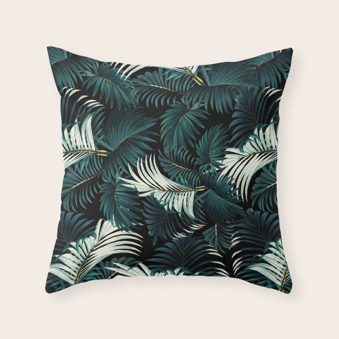 TROPICAL JUNGLE - Night Throw Pillow Gallery Image 6