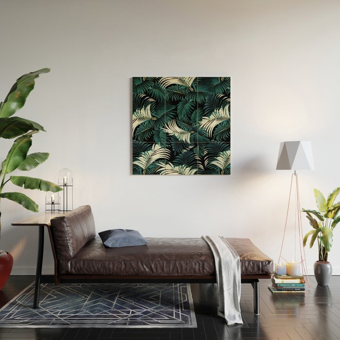 TROPICAL JUNGLE - Night Wood Wall Art Gallery Image 2