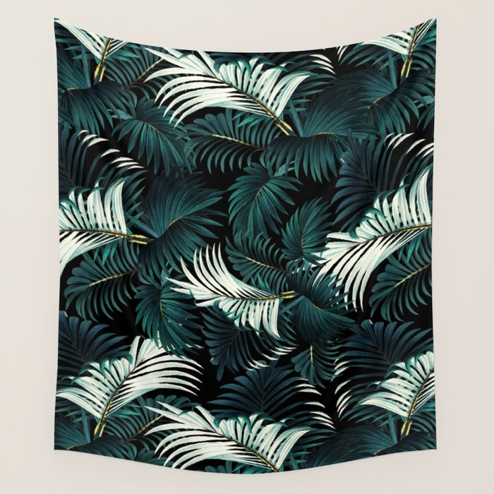 TROPICAL JUNGLE - Night Wall Tapestry Gallery Image 1