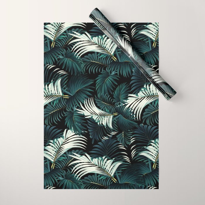 TROPICAL JUNGLE - Night Wrapping Paper Gallery Image 1