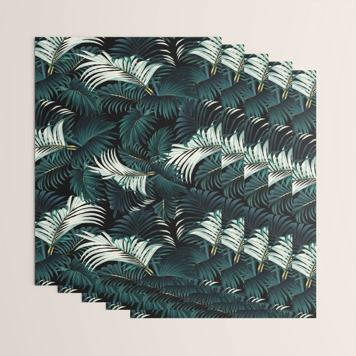 TROPICAL JUNGLE - Night Wrapping Paper Gallery Image 3