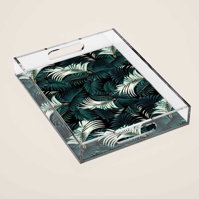 TROPICAL JUNGLE - Night Acrylic Tray Gallery Image 1
