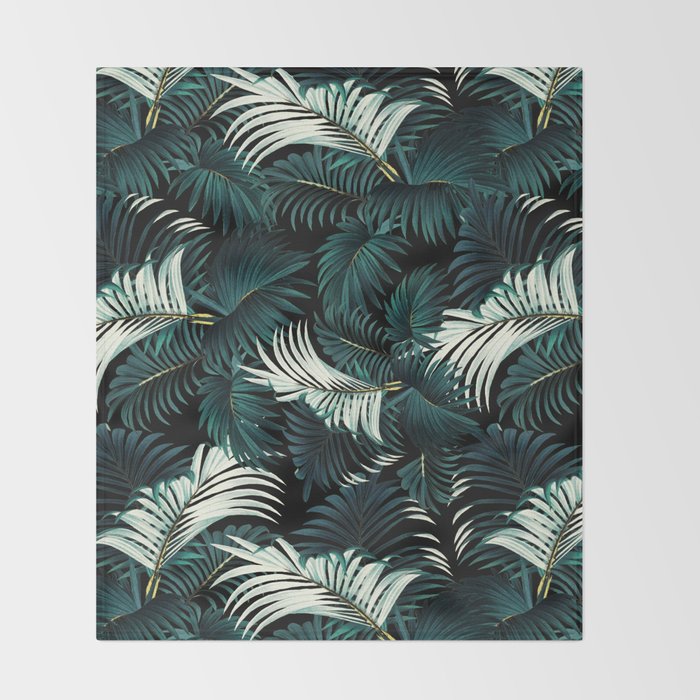 TROPICAL JUNGLE - Night Throw Blanket Gallery Image 2