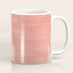 Pantone Living Coral Dry Brush Strokes Texture Coffee Mug Gallery Image 1