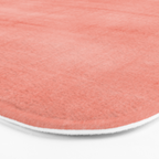 Pantone Living Coral Dry Brush Strokes Texture Bath Mat Gallery Image 3