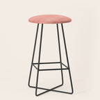 Pantone Living Coral Dry Brush Strokes Texture Stool Gallery Image 1