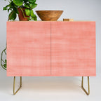 Pantone Living Coral Dry Brush Strokes Texture Credenza Gallery Image 1