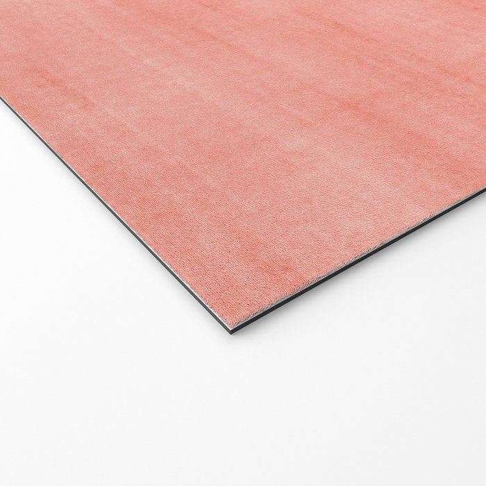 Pantone Living Coral Dry Brush Strokes Texture Welcome Mat Gallery Image 2