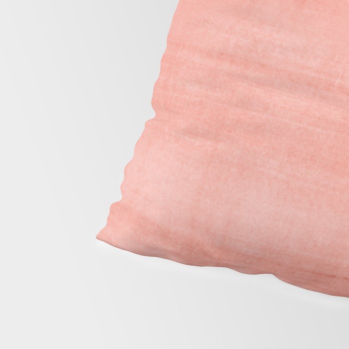 Pantone Living Coral Dry Brush Strokes Texture Pillow Sham Gallery Image 4