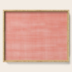 Pantone Living Coral Dry Brush Strokes Texture Serving Tray Gallery Image 1