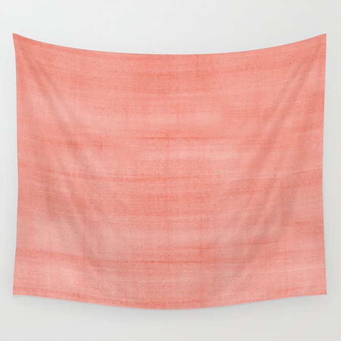 Pantone Living Coral Dry Brush Strokes Texture Wall Tapestry Gallery Image 4