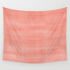 Pantone Living Coral Dry Brush Strokes Texture Wall Tapestry Gallery Image 4