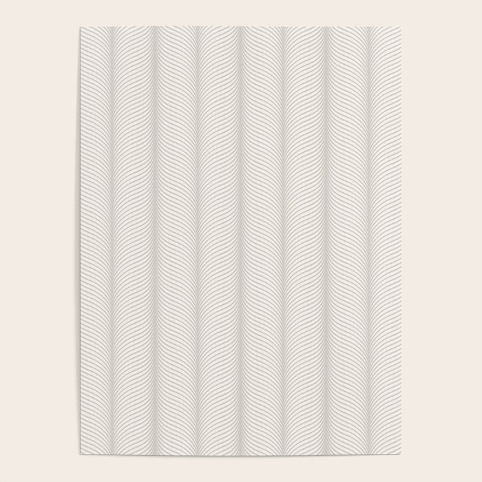 Elysian XVII Grey White Poster Gallery Image 4