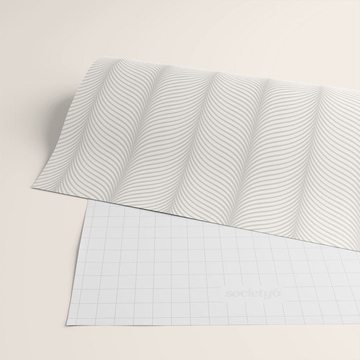 Elysian XVII Grey White Wrapping Paper Gallery Image 2