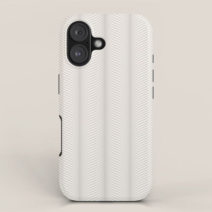 Elysian XVII Grey White iPhone Case Gallery Image 1