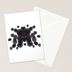 Black And White Inkblot Pattern Rorschach Test Stationery Card Gallery Image 2