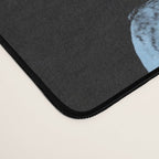 Blue abstract calligraphy Desk Mat Gallery Image 4