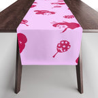 Red and pink Japanese pattern Table Runner Gallery Image 1