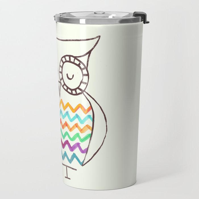 Chevron Owl Travel Mug Gallery Image 2