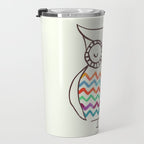 Chevron Owl Travel Mug Gallery Image 3