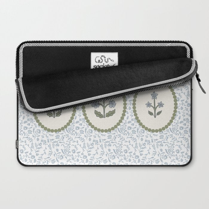 Ditsy Block Print Floral Tryptich Laptop Sleeve Gallery Image 2