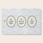 Ditsy Block Print Floral Tryptich Cutting Board Gallery Image 1