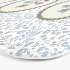 Ditsy Block Print Floral Tryptich Bath Mat Gallery Image 3