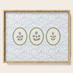 Ditsy Block Print Floral Tryptich Serving Tray Gallery Image 1