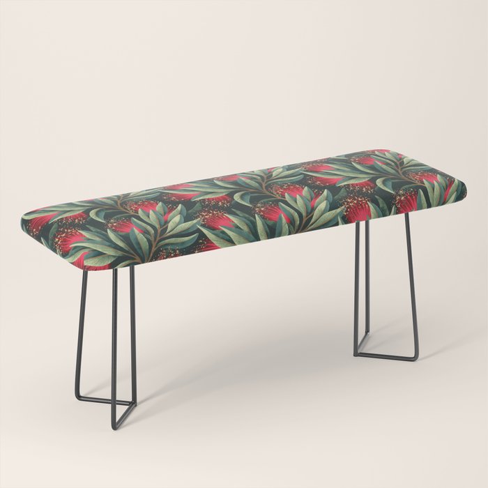 Pohutukawa - Red / Natural Green Bench Gallery Image 1