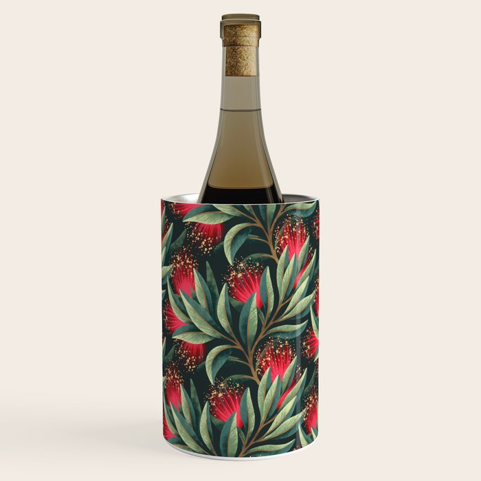 Pohutukawa - Red / Natural Green Wine Chiller Gallery Image 1