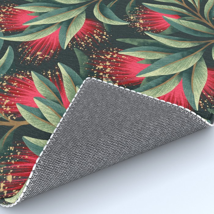 Pohutukawa - Red / Natural Green Rug Gallery Image 4