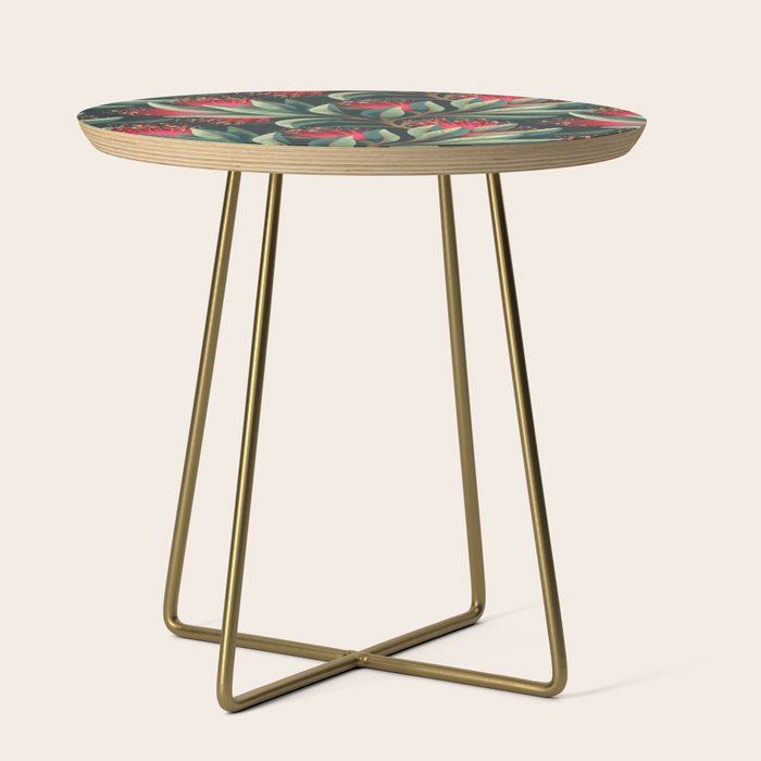Pohutukawa - Red / Natural Green Side Table Gallery Image 1