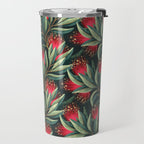 Pohutukawa - Red / Natural Green Travel Mug Gallery Image 2