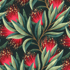 Pohutukawa - Red / Natural Green Coffee Mug Gallery Image 2