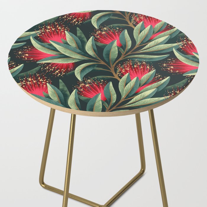 Pohutukawa - Red / Natural Green Side Table Gallery Image 2