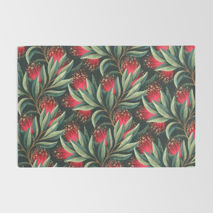 Pohutukawa - Red / Natural Green Rug Gallery Image 2