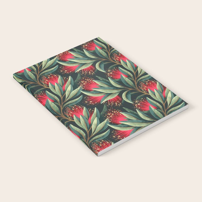 Pohutukawa - Red / Natural Green Notebook Gallery Image 2