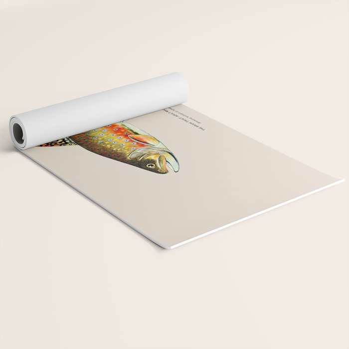 Brook Trout Yoga Mat Gallery Image 2