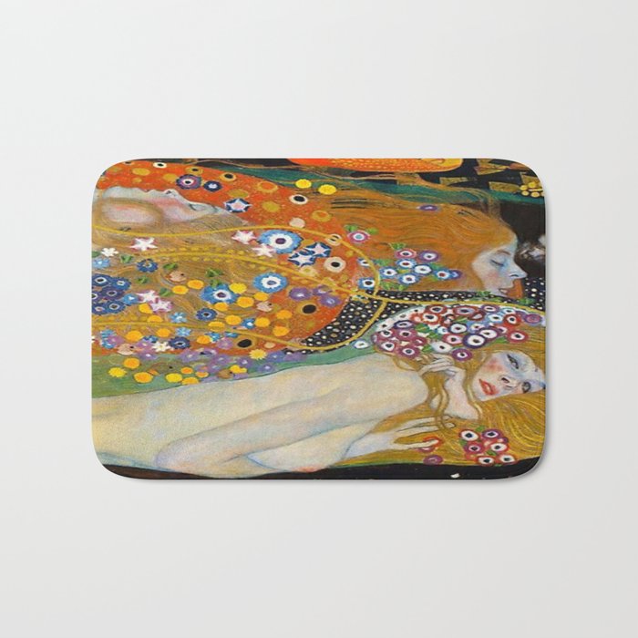 Gustav Klimt Water Serpents II Bath Mat Gallery Image 1
