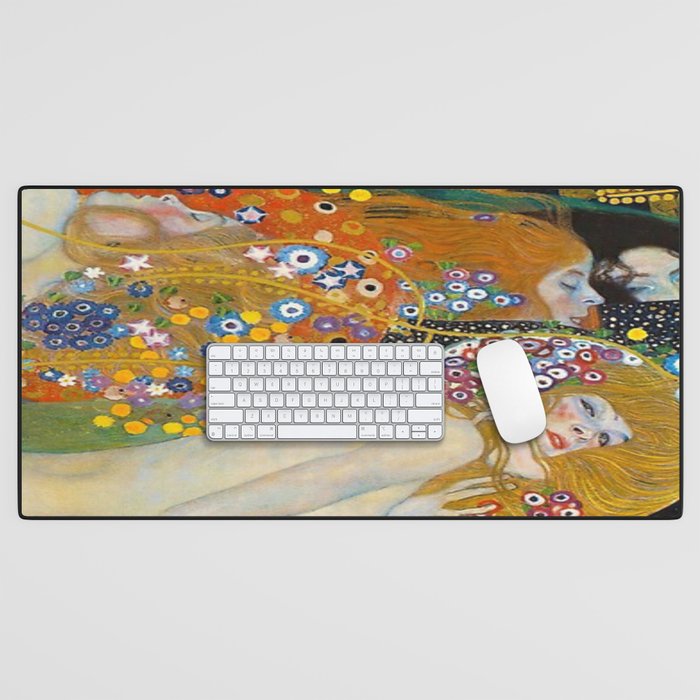 Gustav Klimt Water Serpents II Desk Mat Gallery Image 1