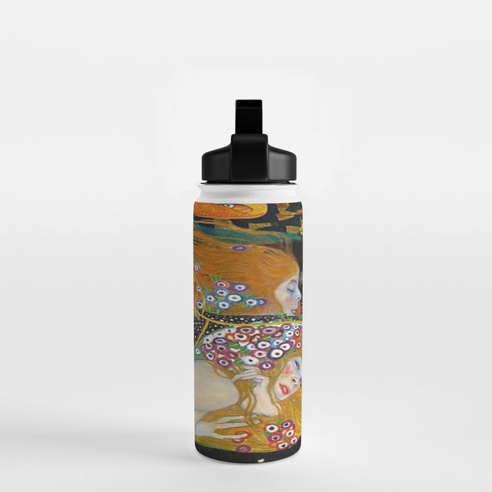 Gustav Klimt Water Serpents II Water Bottle Gallery Image 2