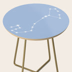 Scorpio Zodiac Star Constellation Line Art Sky Blue Side Table Gallery Image 2
