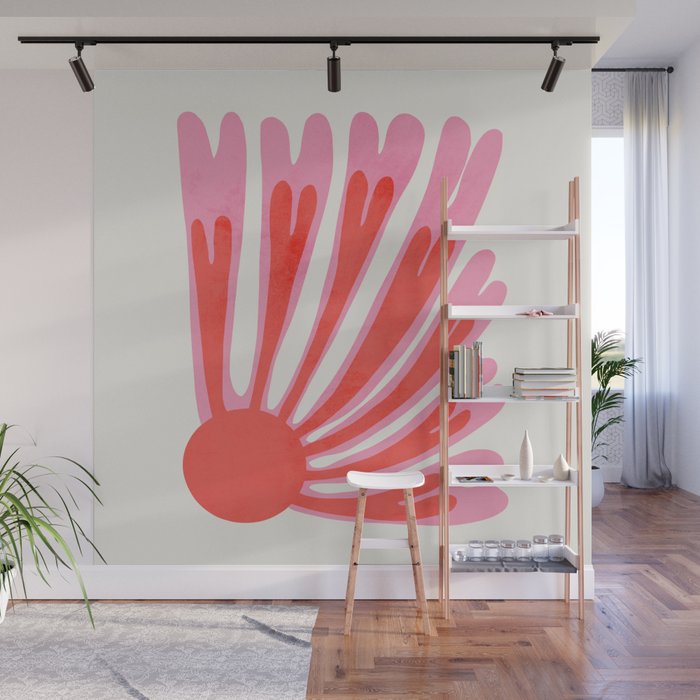 Tart & Amaranth: Wild Flower | Matisse Foliage Paper Cutouts Wall Mural Gallery Image 1