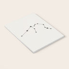 Aquarius Zodiac Star Constellation Line Art White Notebook Gallery Image 3
