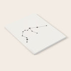Aquarius Zodiac Star Constellation Line Art White Notebook Gallery Image 2