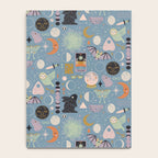 Lunar Pattern: Blue Moon Notebook Gallery Image 4