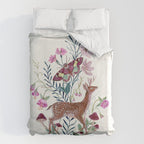 Floral Deer Duvet Cover Gallery Image 6
